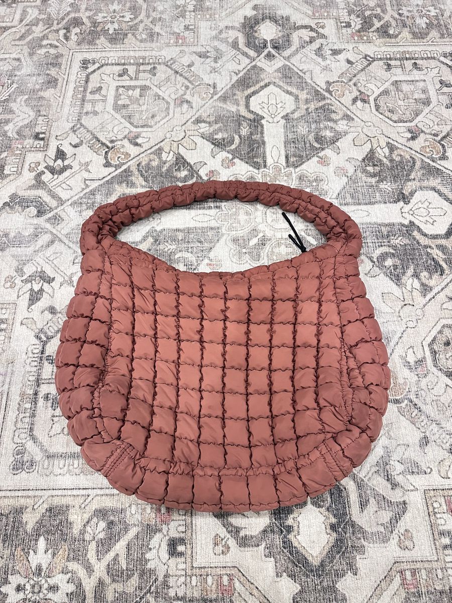 Free People Movement Quilted Carryall Bag Dusty Rose