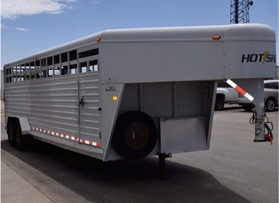 20ft Hot Shot Gooseneck Livestock Trailer