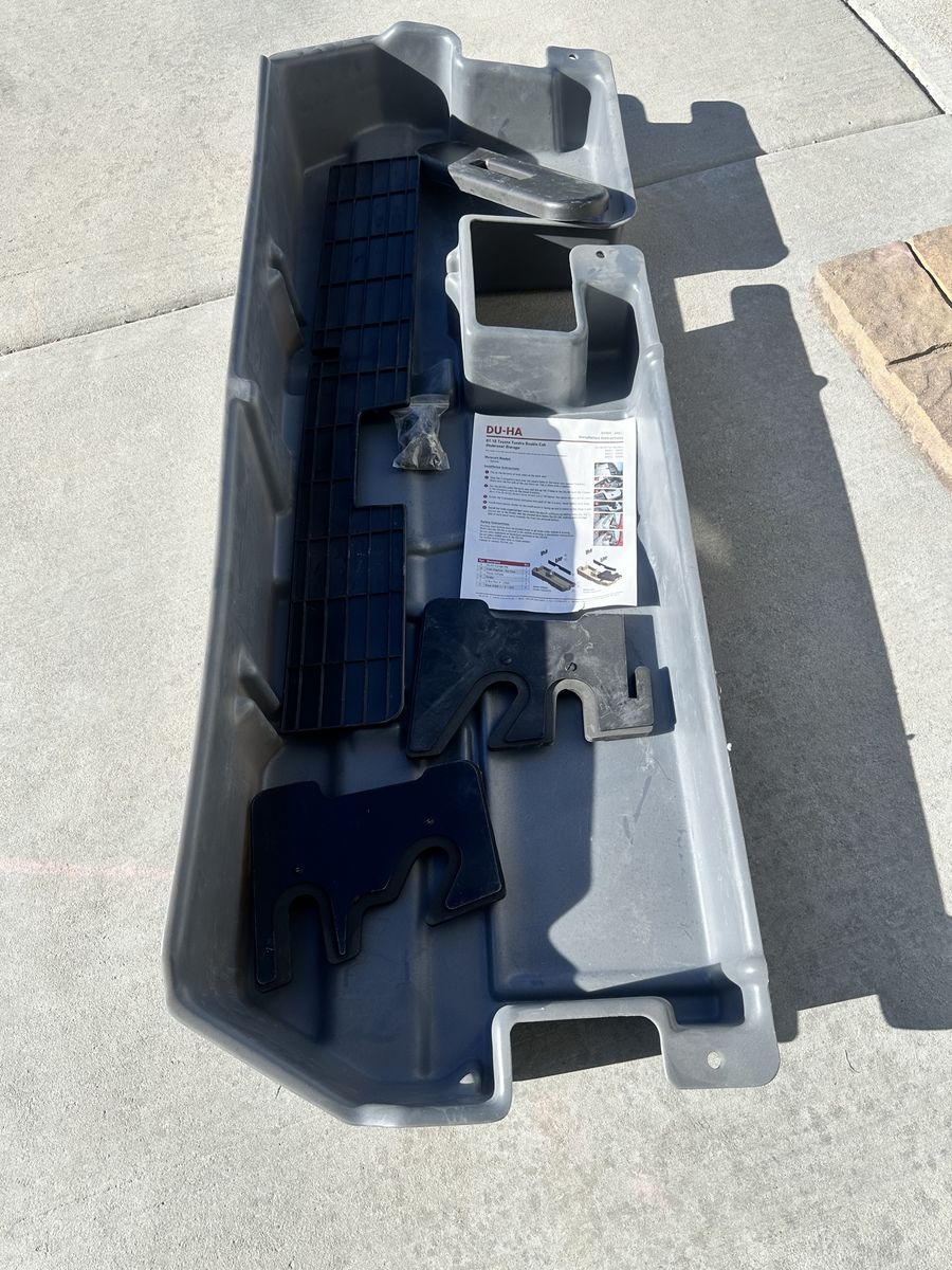 DU-HA Underseat Storage Console Organizer Toyota Tundra Double Cab 07-16 Gray #60052