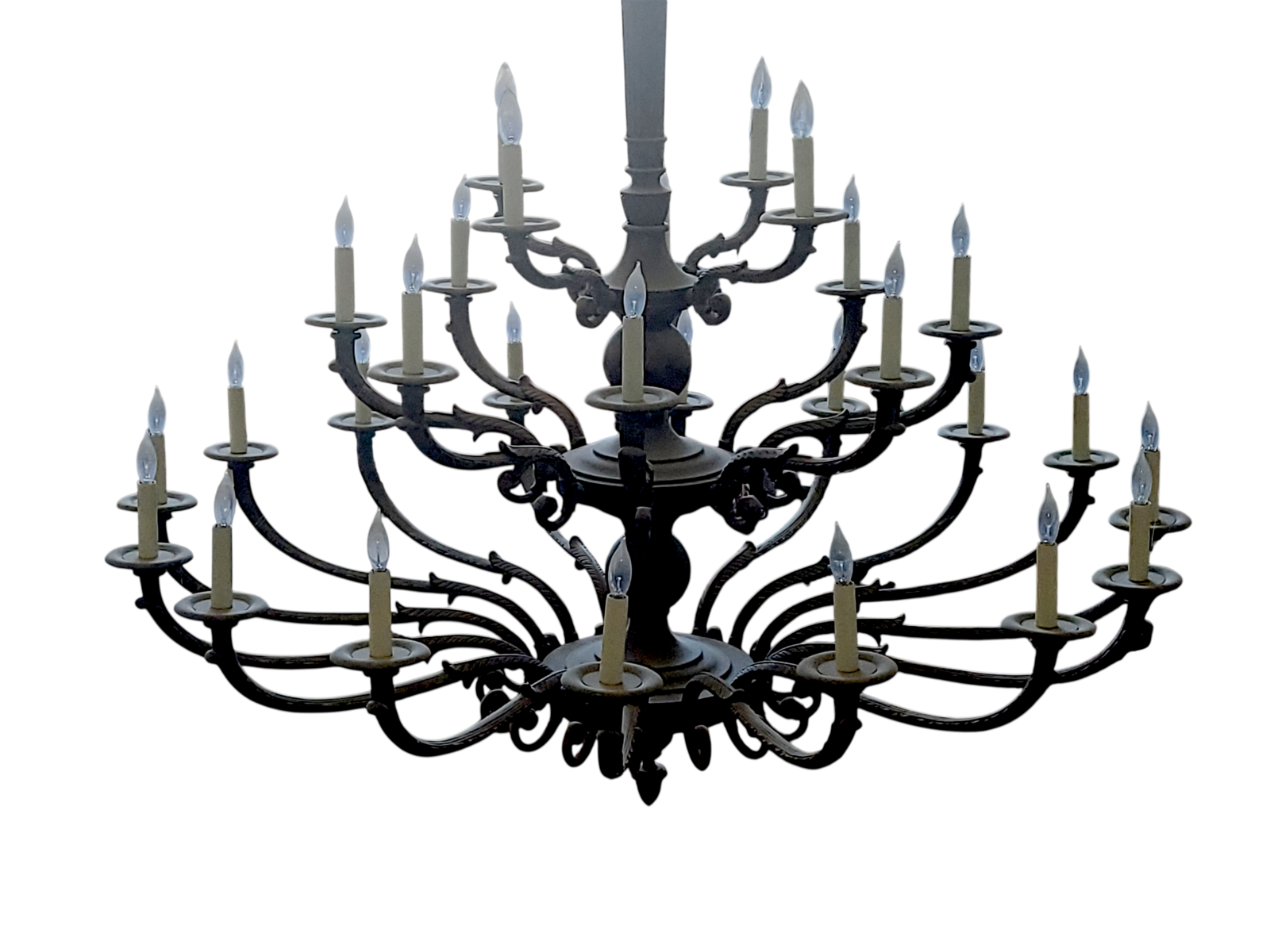 David Michael 32-Candle Traditional Solid Bronze Chandelier - Timeless Elegance