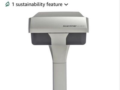 ScanSnap SV600 Overhead Book & Document Scanner - Black, Never Used