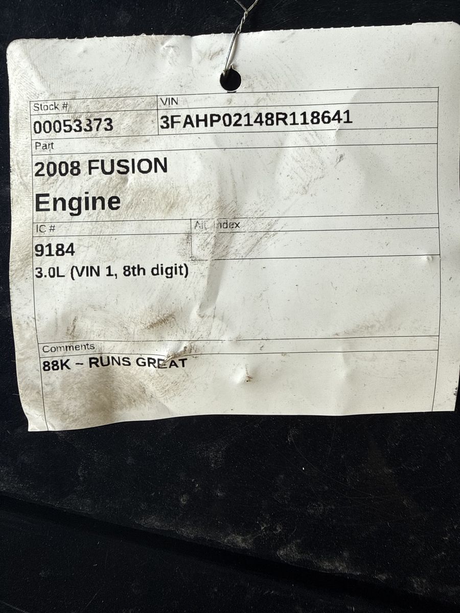 Ford Focus engine 88,000 miles