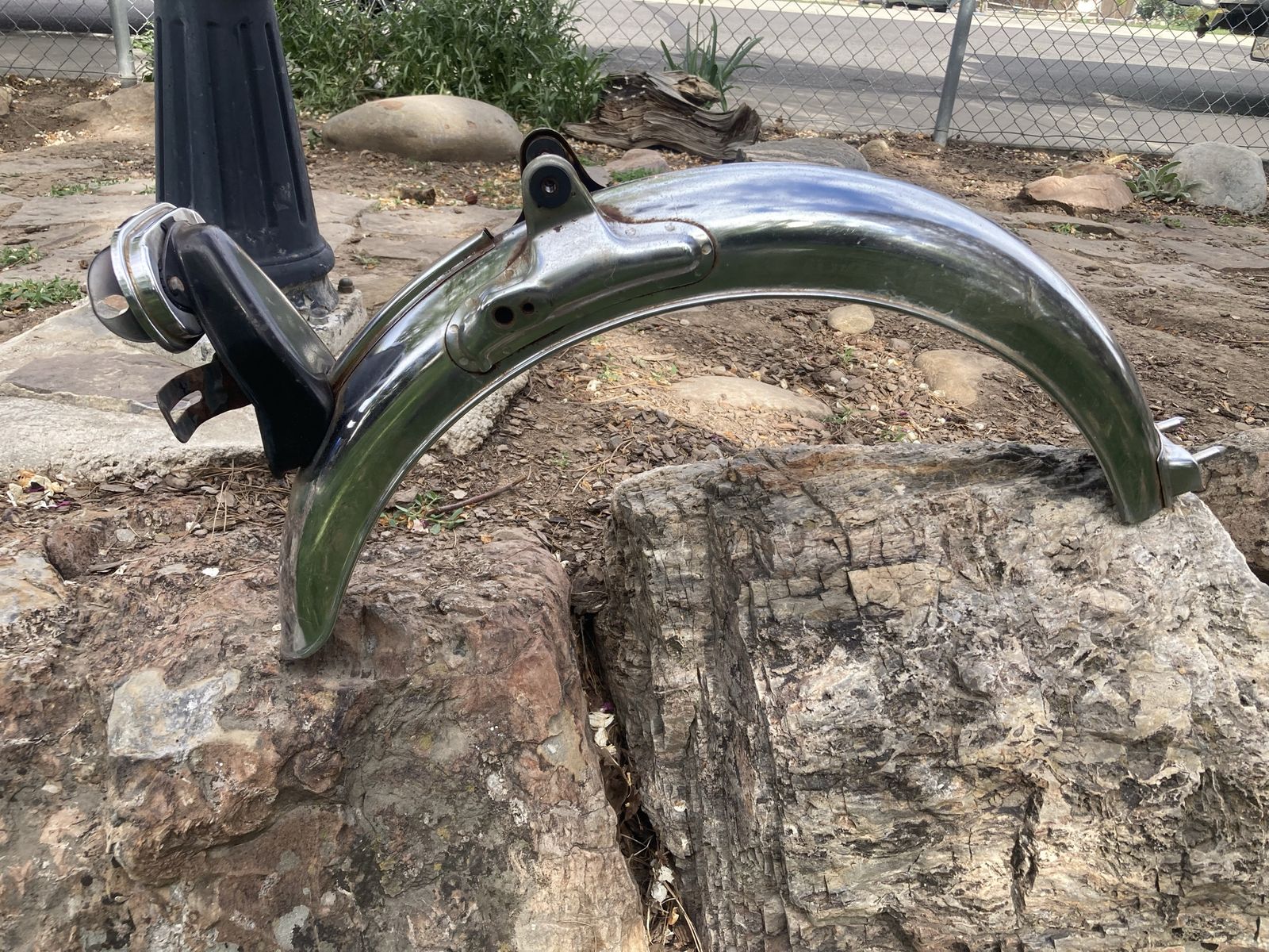 Vintage Rear Motorcycle Fender