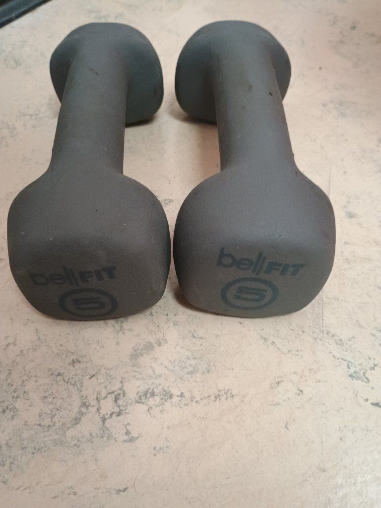 pair of 5lb dumbbells
