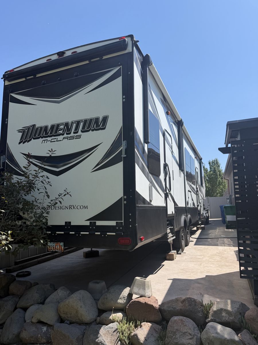 2017 Grand Design Momentum M-Class 349M Toy Hauler Fifth Wheel