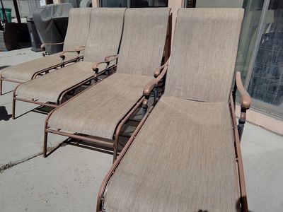 Patio Chairs - Set of 4 Chaise Loungers - $200 OBO