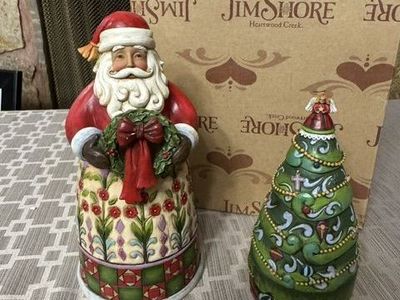 Jim Shore Heartwood Creek Santa Set of 4 Christmas Nesting Figures