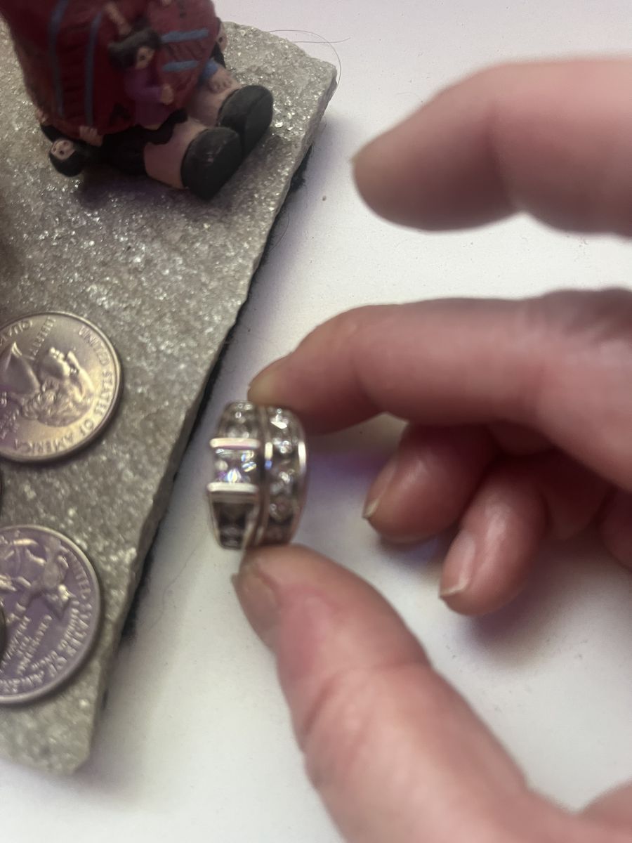 White gold Wedding set