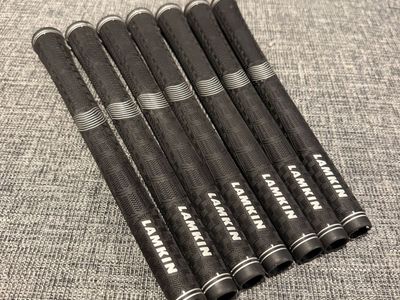 Lamkin Sonar+ Standard Black Golf Grip Pulls 7pc Excellent