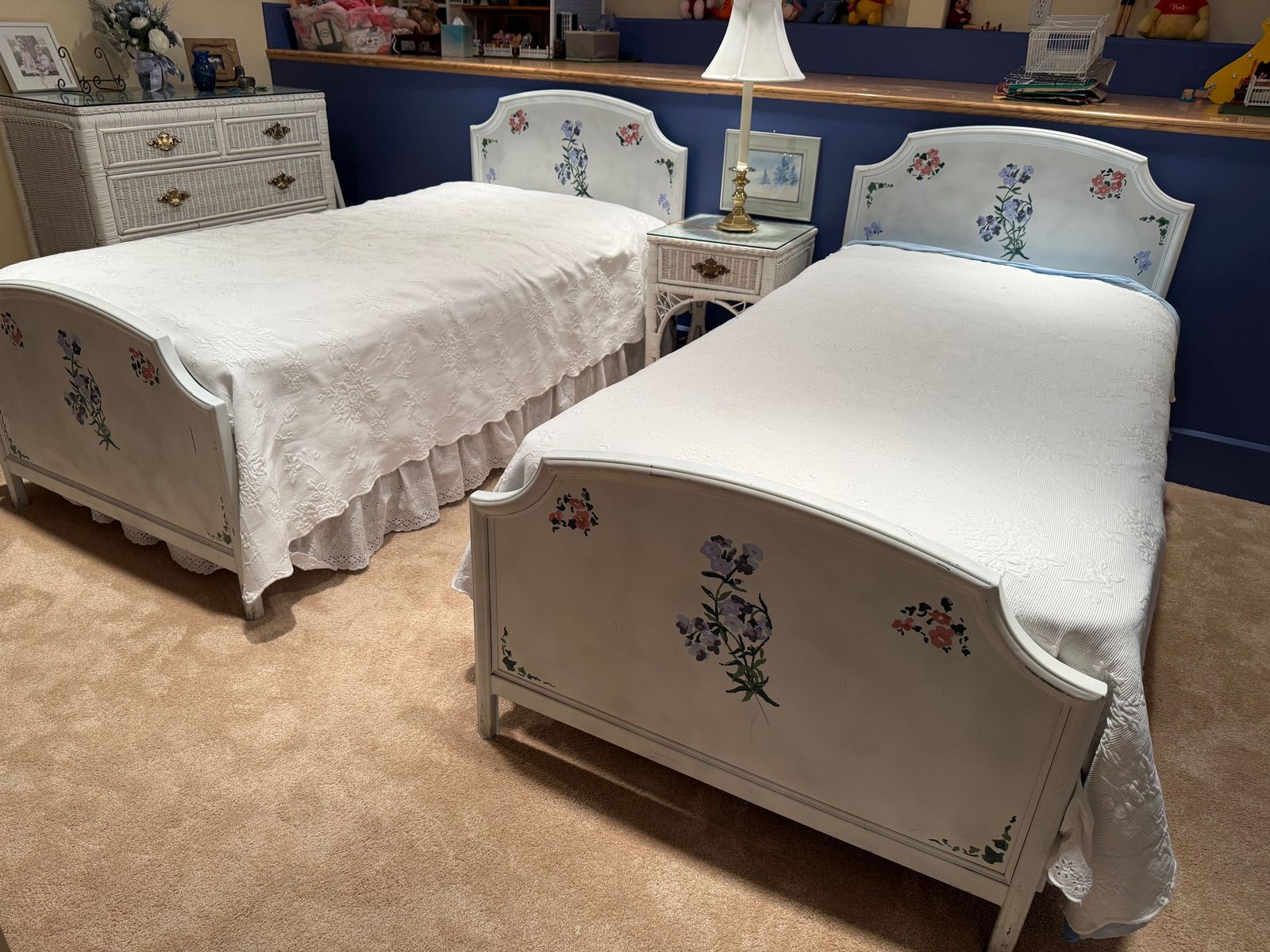 Vintage Metal Twin Beds