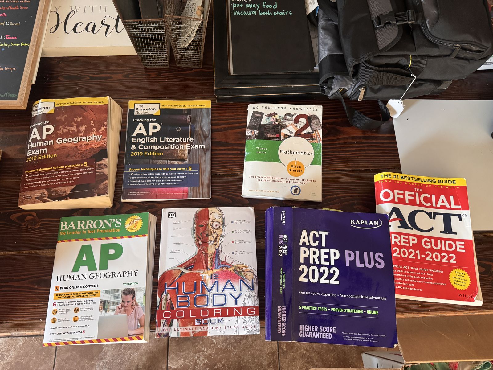 Educational books - AP, ACT