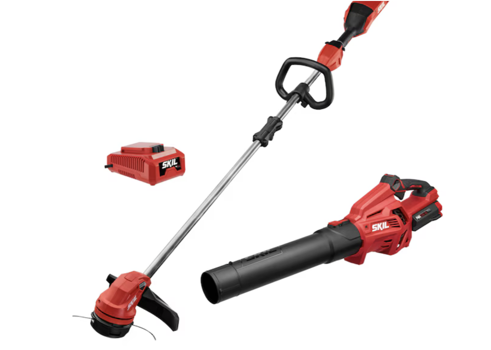 NEW SKIL PWR CORE 40 40-volt Cordless Trimmer and Leaf Blower Combo Kit