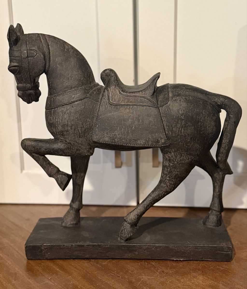 Rustic Equestrian Decorative Horse Statue - 14"