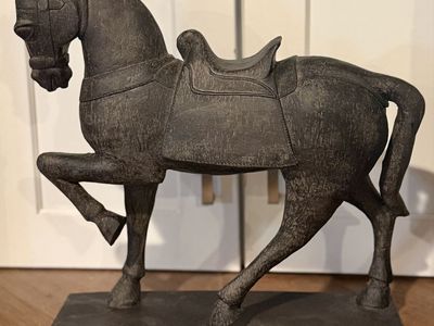 Rustic Equestrian Decorative Horse Statue - 14"