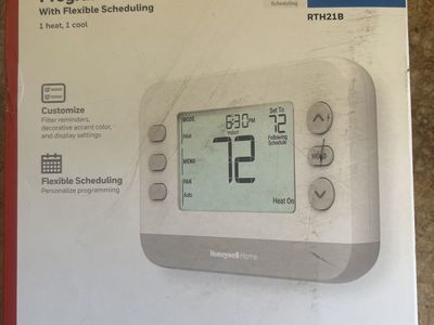 Honeywell Home RTH21B X2P Single-Stage Programmable Thermostat with Flexible Scheduling