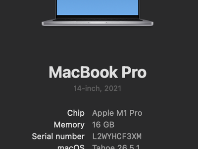 Apple 14" MacBook Pro (M1 Pro) – 16GB RAM / 512GB SSD