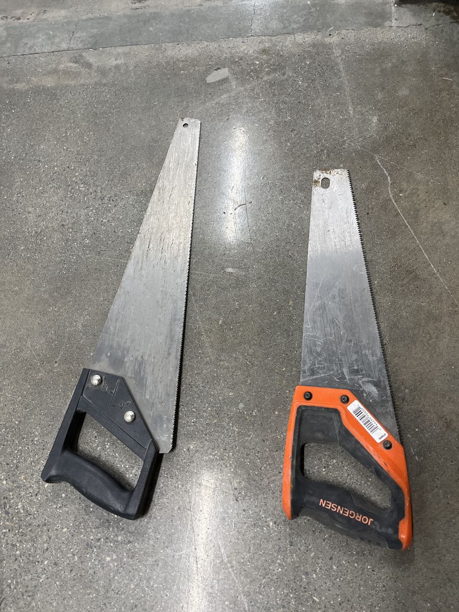 Jorgensen & Unbranded Hand Saws (2-pack) for Woodworking, Used