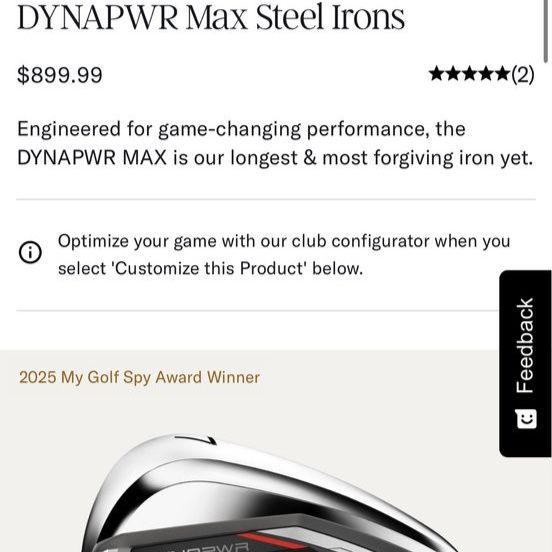 Wilson Dynapwr Max Steel Irons Golf Club Set (5-G) - Left Handed