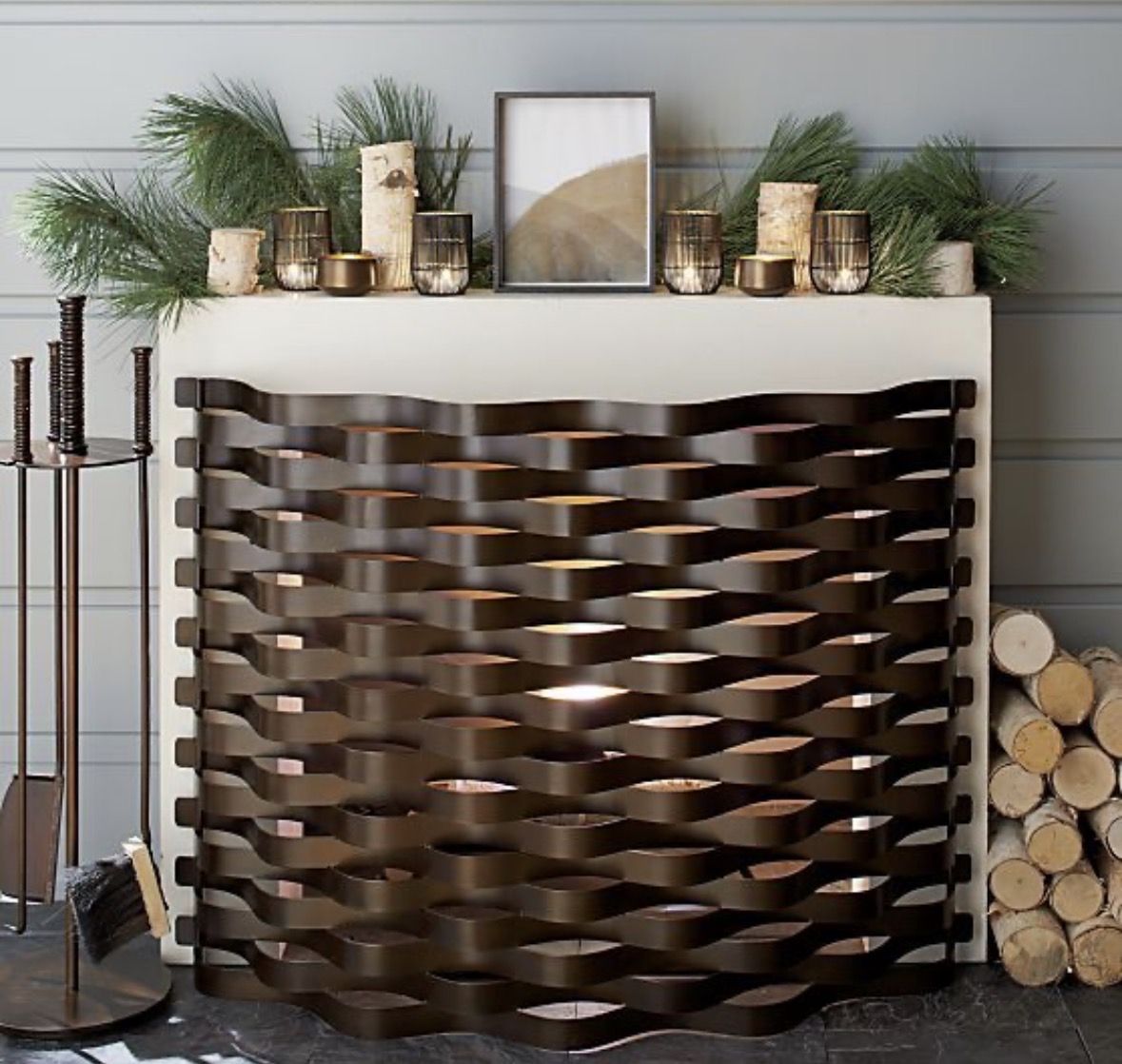 Crate & Barrel Fireplace Screen