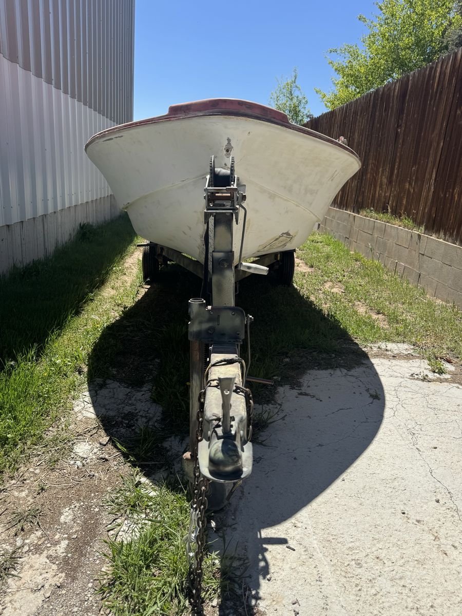 Fiberglass boat project with trailer