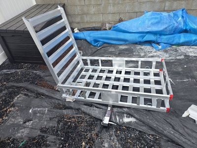 SKYSHALO 50x29.5x8.7in 500lbs Capacity Aluminum Hitch Cargo Carrier Luggage Rack