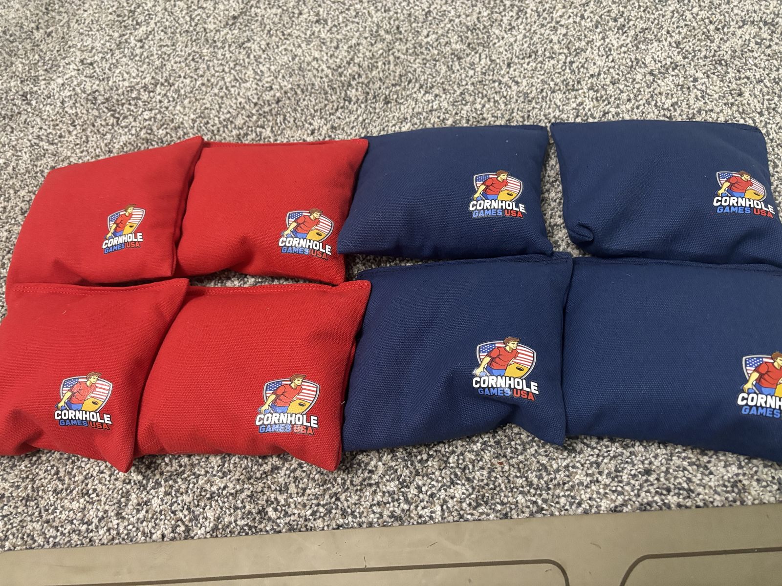 @ Cornhole Genuine Bean Bags 8 Pack 4 Blue & 4 Red 5x5 inches for Outdoor Games