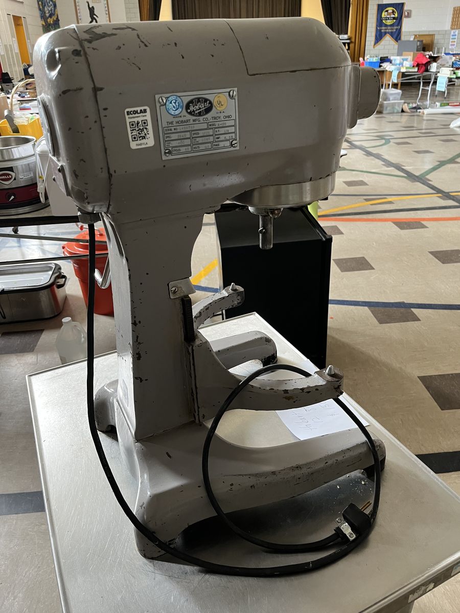 Hobart Heavy Duty Commercial Kitchen Mixer with Cart