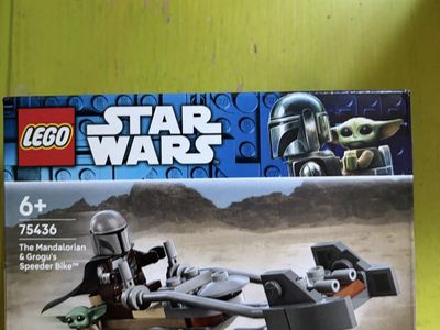 LEGO Star Wars 75436 The Mandalorian & Grogu's Speeder Bike 58 Pcs Building Toy