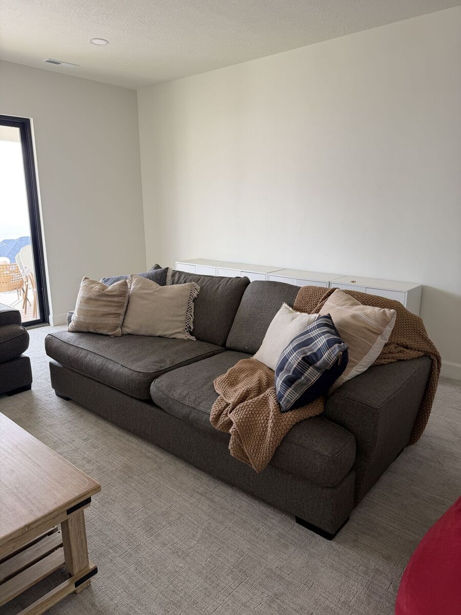 2 Large and Deep Fabric Couches