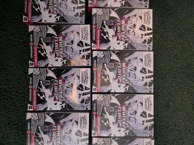 Pokemon cards Bundles and booster - Surging Sparks, Mega Evolutions, Black Bolt, White Flare, and destined rivals