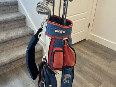 Vintage Fila Golf Bag & Starter Club Lot (Callaway, Cobra, Dunlop)