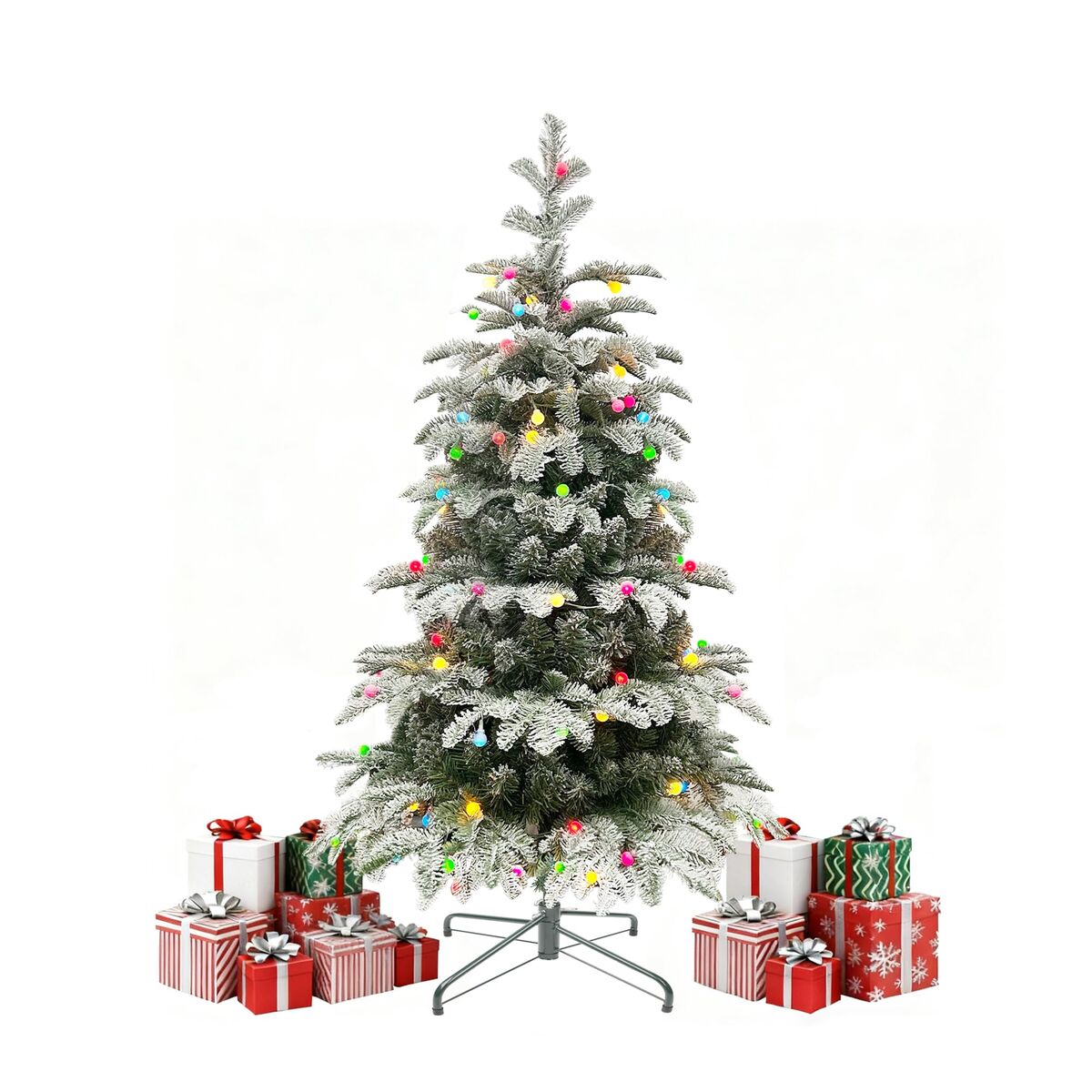 Christmas Tree 4ft Flocked Prelit