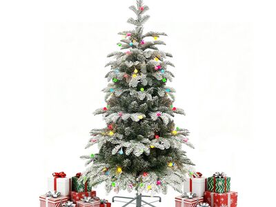 Christmas Tree 4ft Flocked Prelit