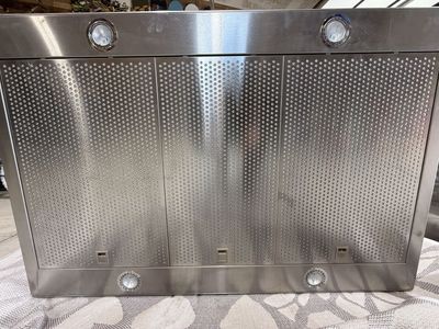 Thermador stainless island range hood