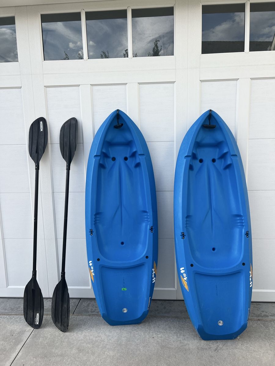 Wave Kids Kayaks – $35 Each (Paddle Included!)