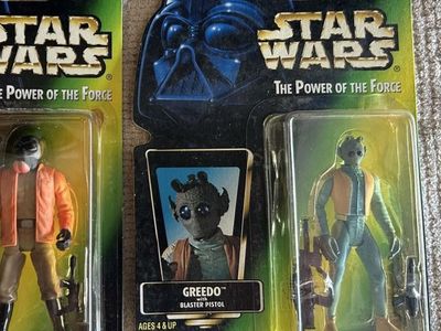 90’s Star Wars The Power of the Force Green Card Greedo with Blaster Pistol Action Figure Collection 1 Series