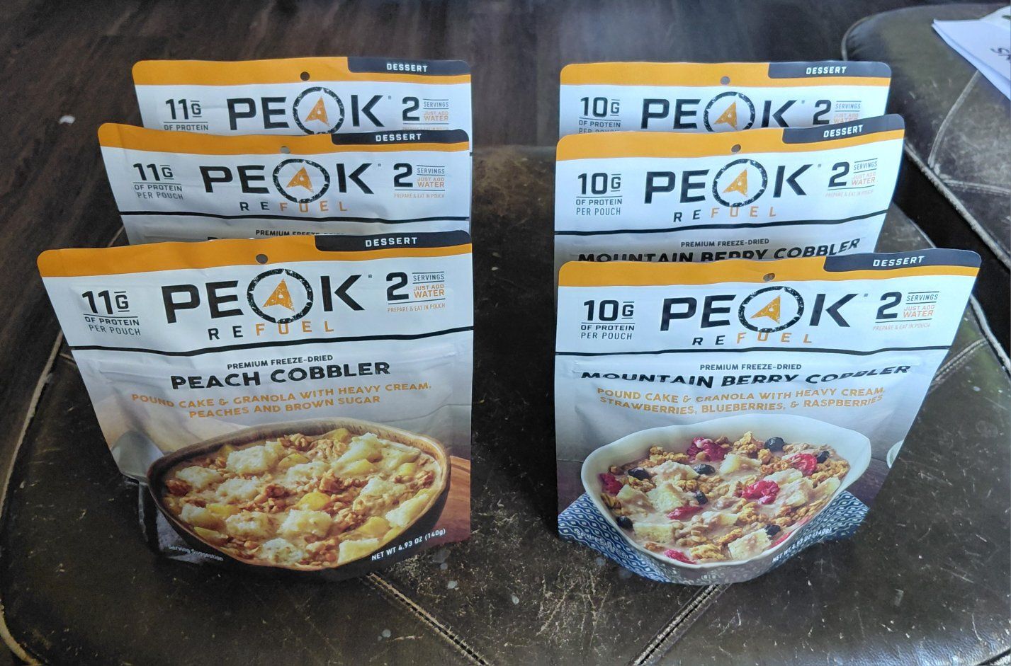 Peak brand freeze dried cobbler