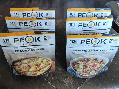 Peak brand freeze dried cobbler