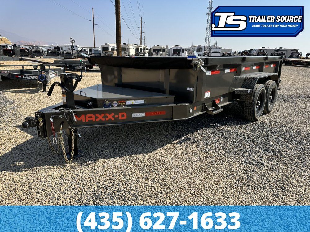 7x14 Maxx-D DJX Dump Trailer - 24" Sides - 15K GVWR