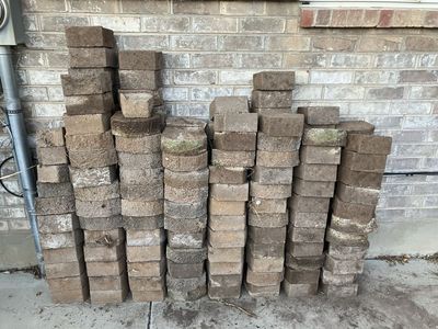 Lot of Used Pavers/Landscape Edging Bricks