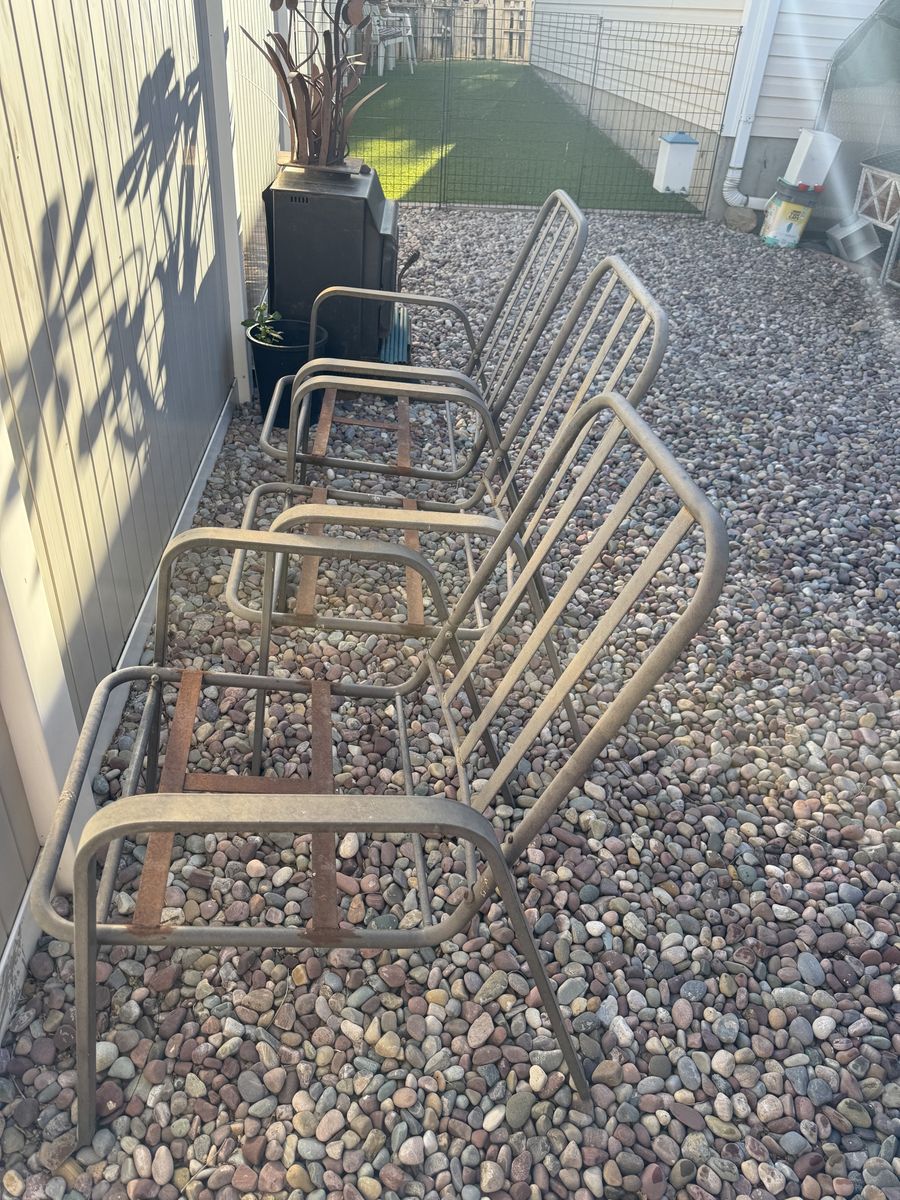 Free metal chairs