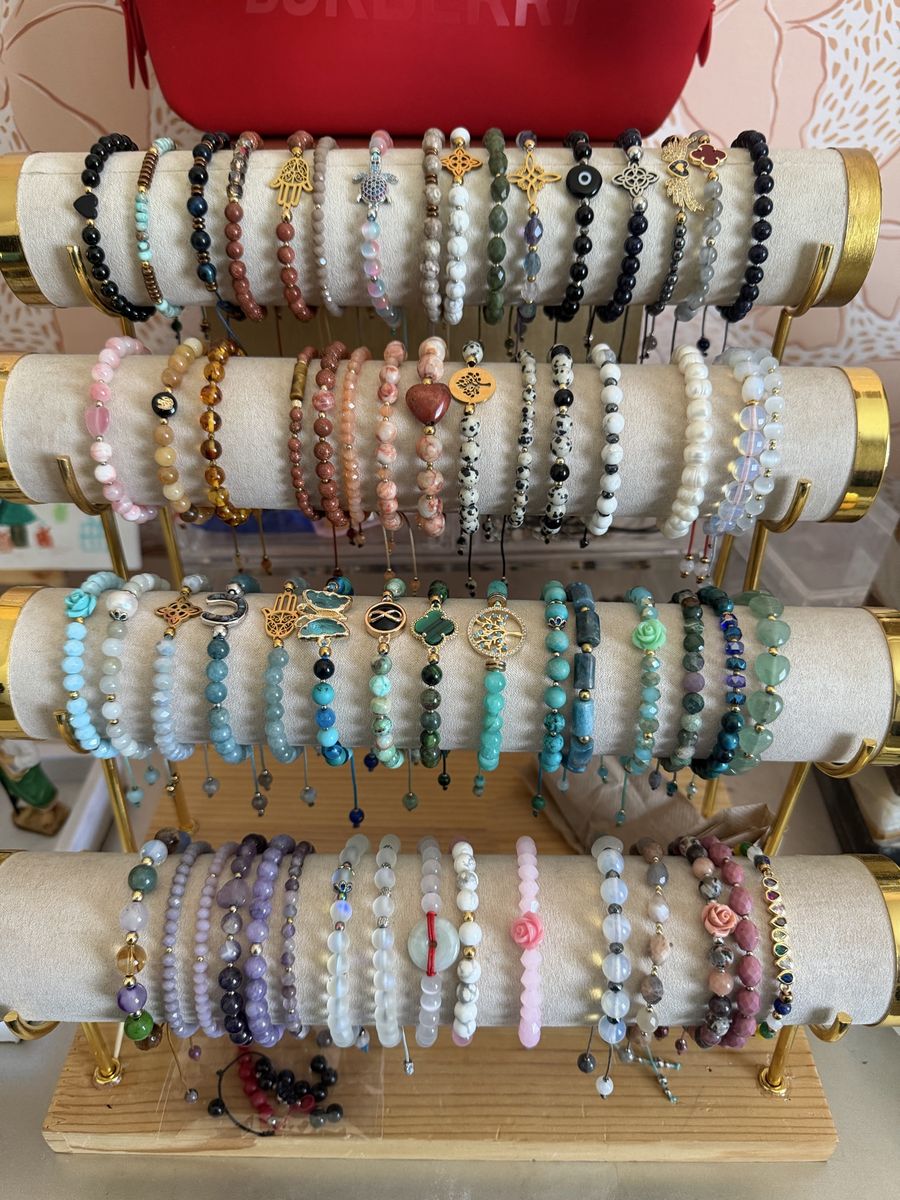Handmade bracelet with real quartz
