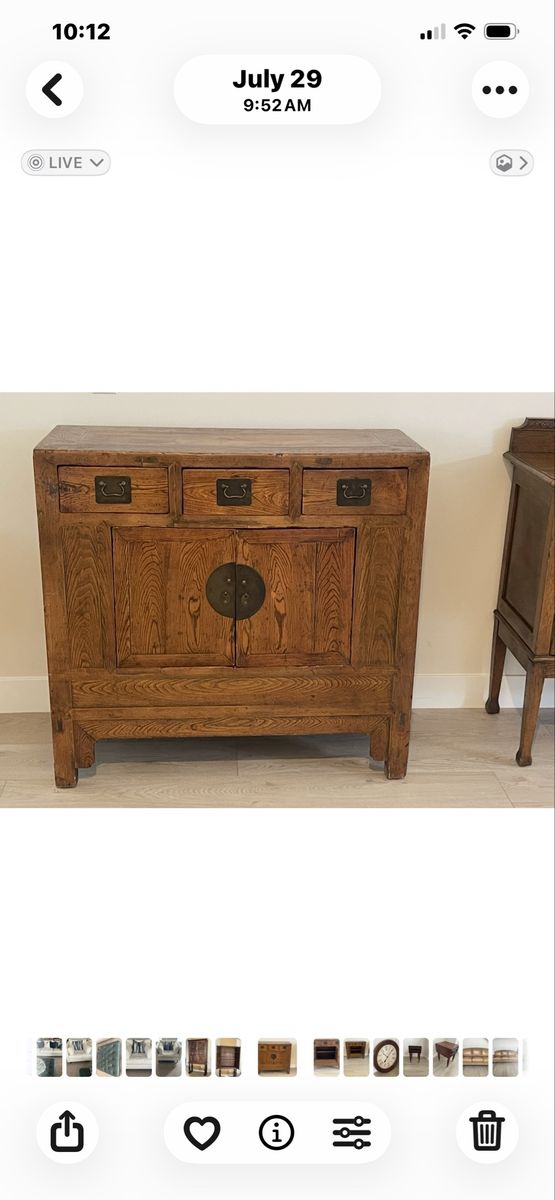 Chinese style elm sideboard cabinet-Ming style/media console/buffet