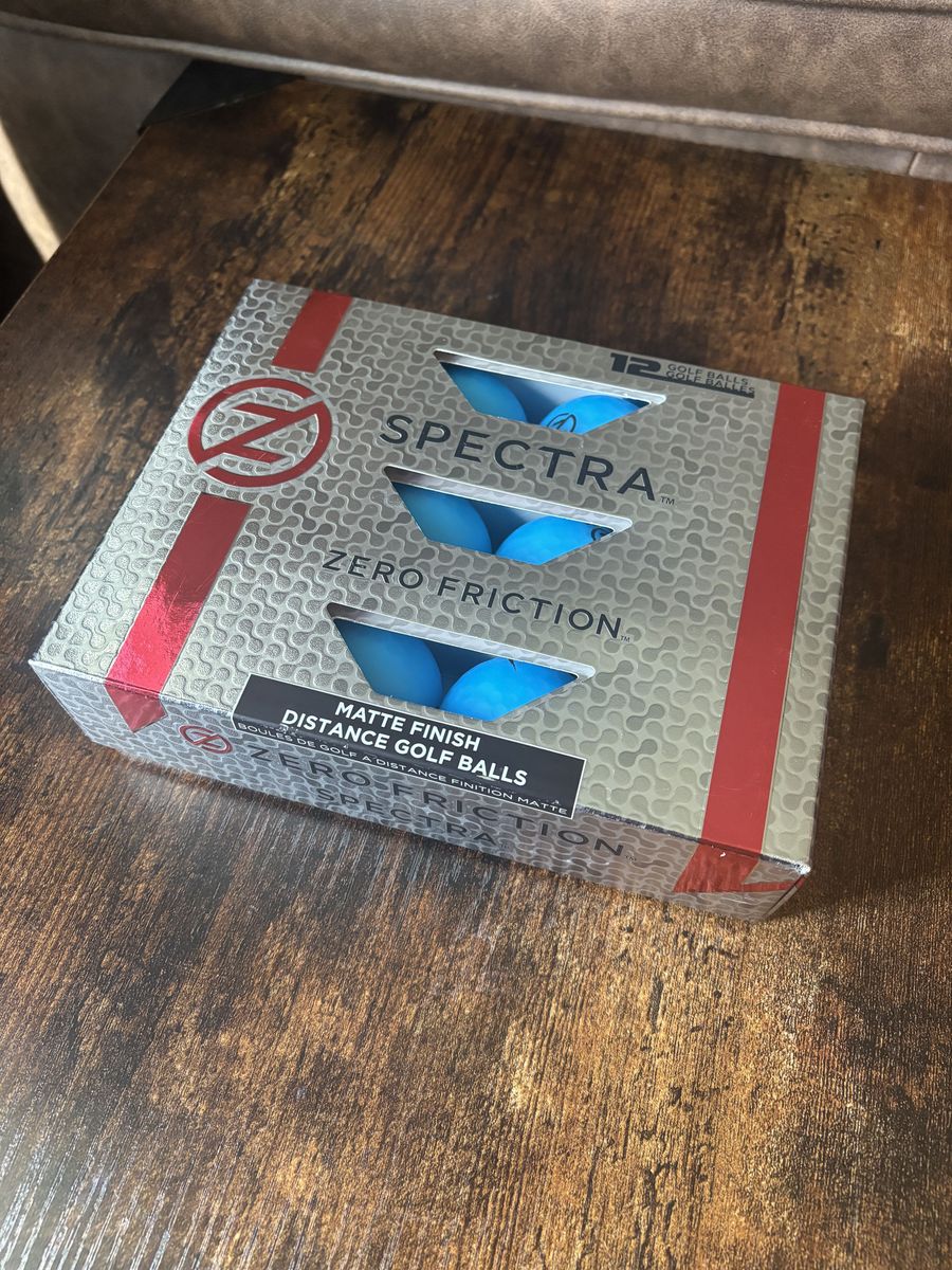 12pk Golf Balls - Zero Friction - SPECTRA - Blue