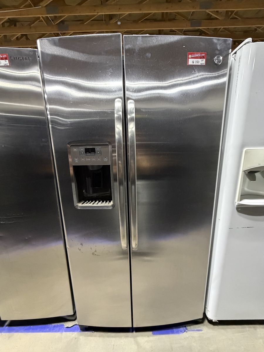 GE Profile Stainless Steel Side-by-Side Refrigerator