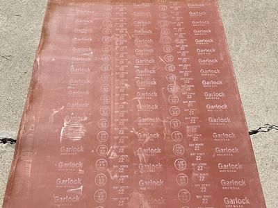 Garlock Industrial Rubber Sheet Flooring Mat 1/8" 3.2mm Red