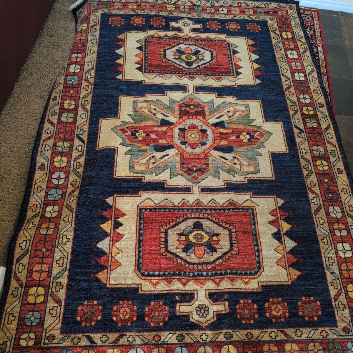 wool hand loomed rug