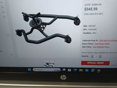 Razor XP1000 Spare tire Carrier