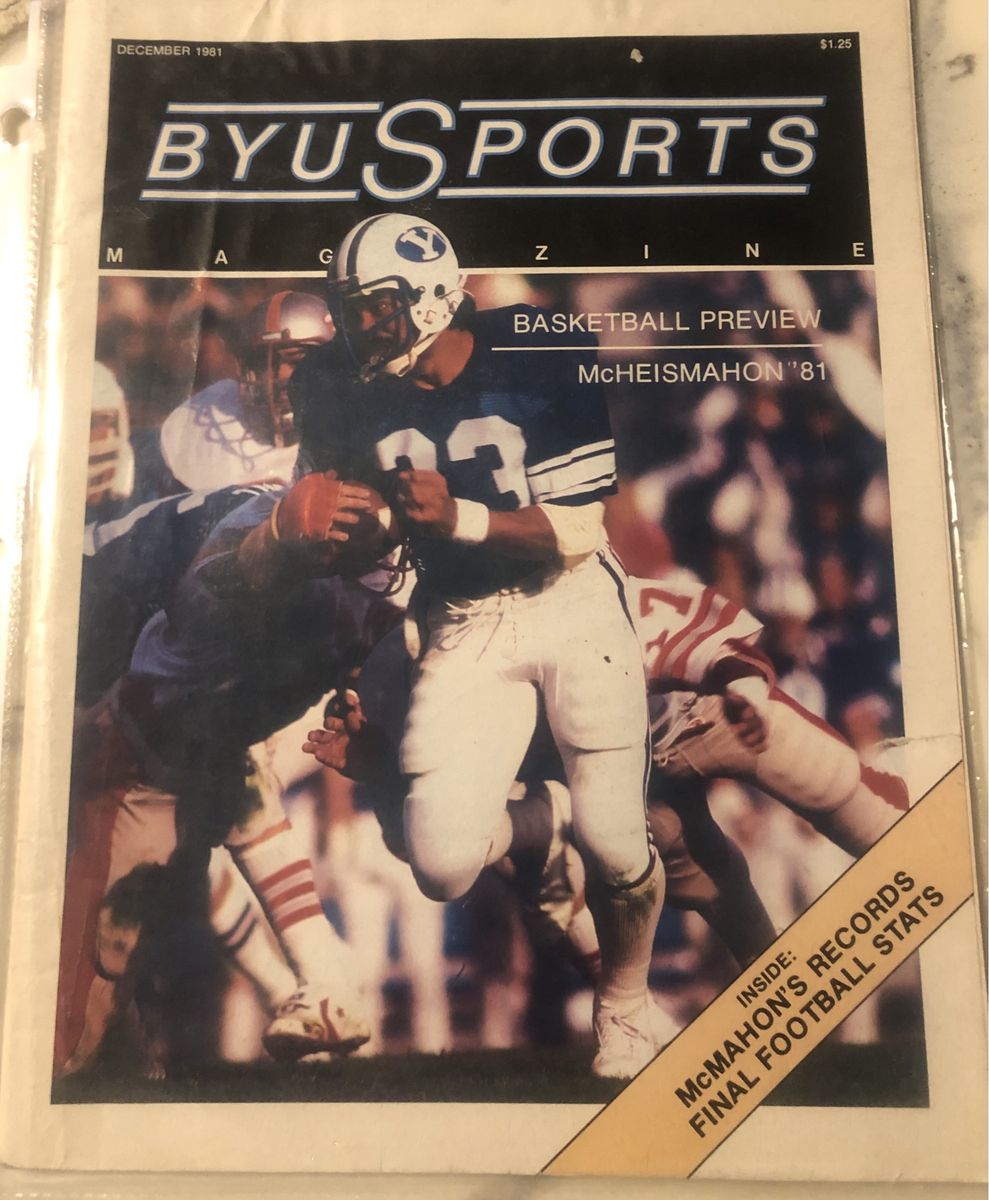 BYU Sports Magazine Dec 1981 - McMahon's Records & Final Football Stats, Basketball Preview