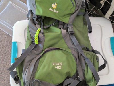 Deuter Fox 40 Kids Hiking Backpack - Green/Gray 40L